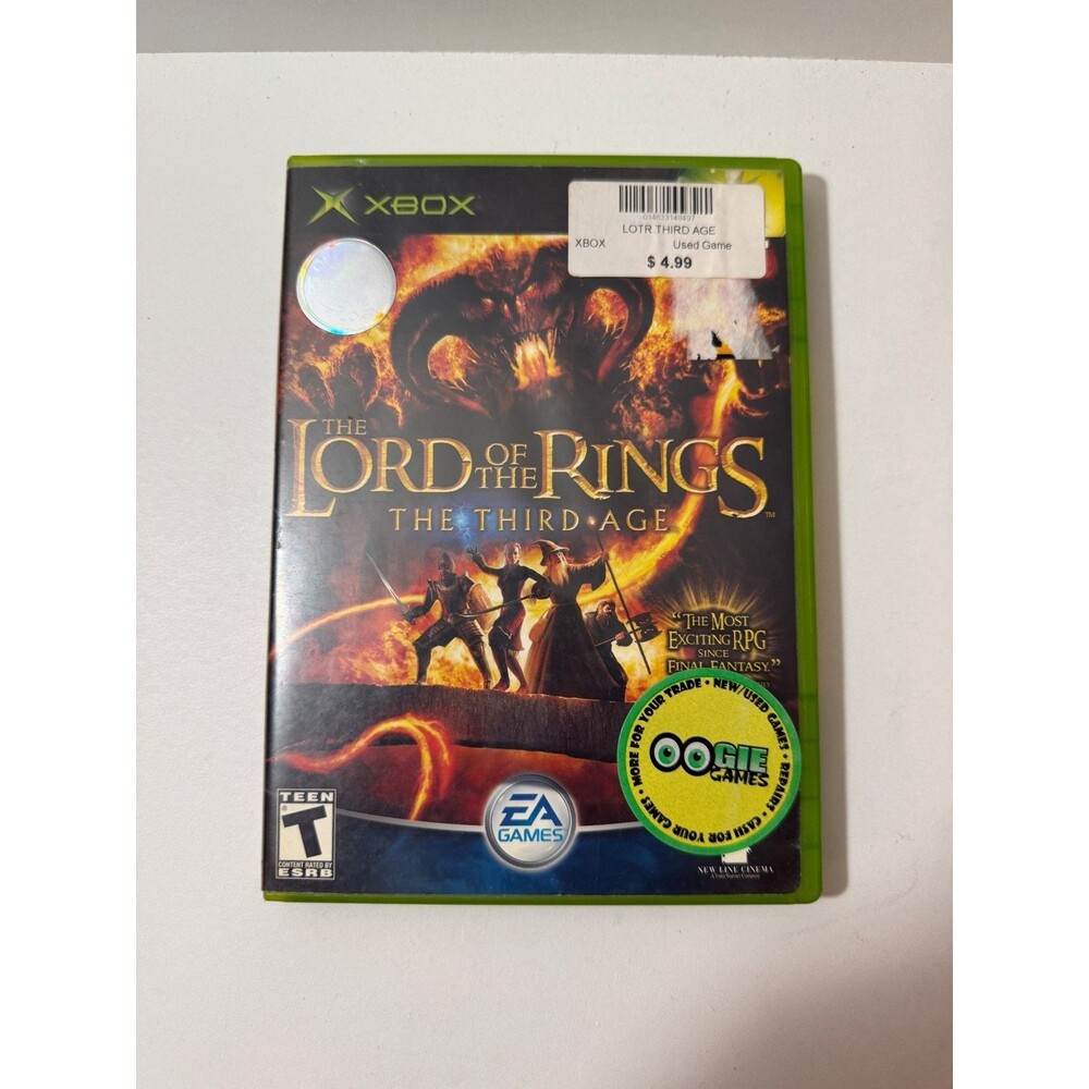 Lord of the Rings: The Third Age Microsoft Xbox